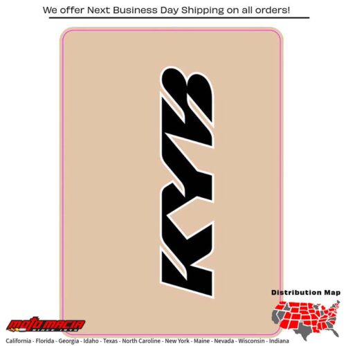 UPPER FORK DECAL KYB BLACK