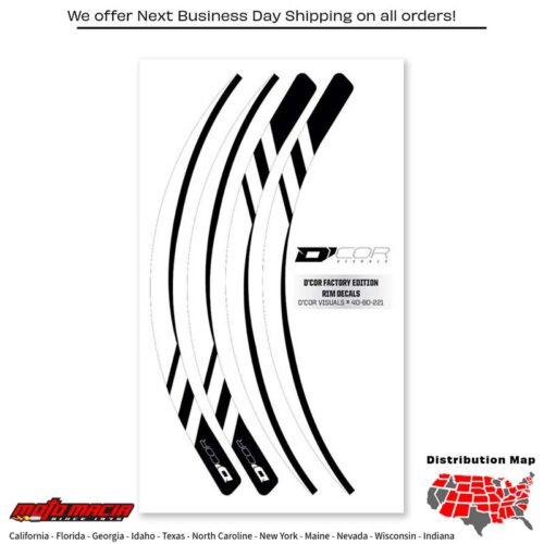 RIM DECALS WHITE 4 PC SET WHT RIM DECALS 4 PC SET