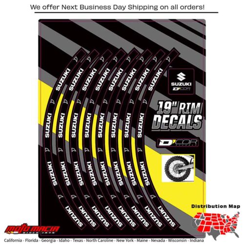 RIM DECALS 19" SUZUKI LOGO REAR