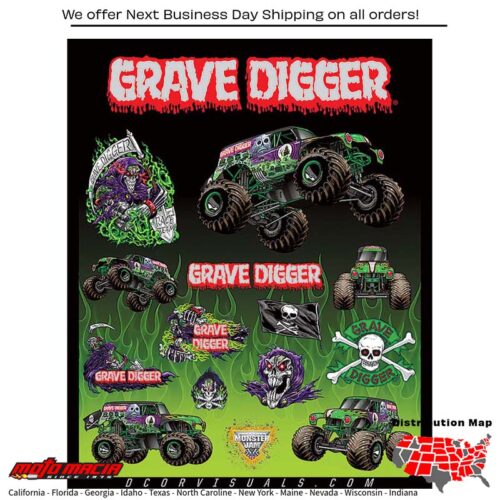 MONSTER JAM DECAL SHEET