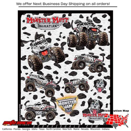 MONSTER JAM DECAL SHEET