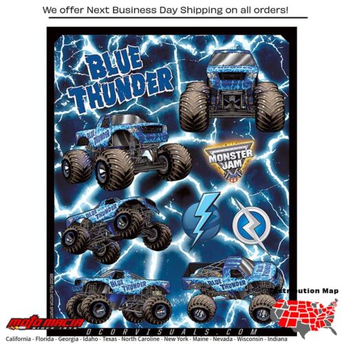 MONSTER JAM DECAL SHEET