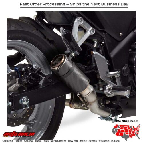 MGP STINGER SLIP-ON MATTE CARBON  Honda CBR250R 2011-2013 Honda CBR250R ABS 2011-2013