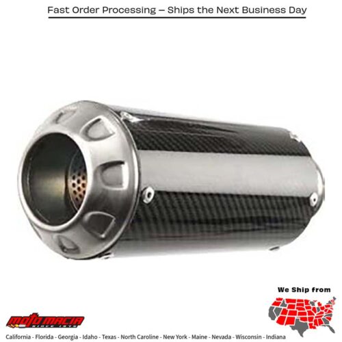 MGP EXHAUST SLIP-ON CARBON FIBER STAINLESS END CAP Kawasaki EX400 Ninja 400 2018-2022 Kawasaki EX400 Ninja 400 ABS 2018-2022