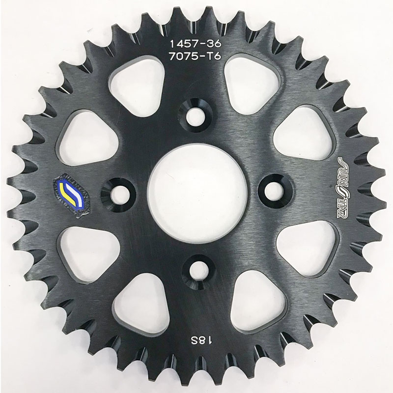 REAR SPROCKET ALUMINUM 36T-420 BLK COB Cobra CX50 BW 2010-2015 Cobra CX50 Jr 2007-2019 Cobra CX50 Sr 2007-2017 Cobra CX50 P3 2017-2019 Cobra CX50 F.W.E. 2017-2019