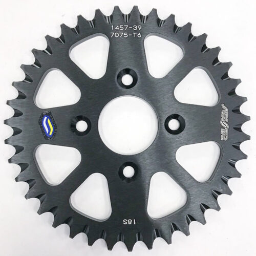 REAR SPROCKET ALUMINUM 39T-420 BLK COB  Cobra CX50 BW 2010-2015 Cobra CX50 Jr 2007-2019 Cobra CX50 Sr 2007-2017 Cobra CX50 P3 2017-2019 Cobra CX50 F.W.E. 2017-2019