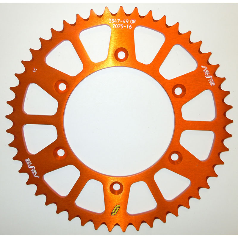 REAR SPROCKET ALUMINUM 49T-520 ORG HUS/HUSQ/KTM KTM 150 XC-W 2017-2017 KTM 350 EXC-F 2013-2017 KTM 500 XCF-W 2012-2016 KTM 350 XCF-W 2012-2016 KTM 350 XC-F 2012-2017 KTM 150 XC 2010-2015 KTM 350 SX-F 2011-2017 KTM 250 SX 1993-2017 KTM 250 SX-F 2005-2017 K