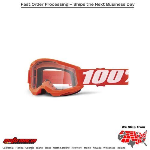 STRATA 2 JUNIOR GOGGLE ORANGE CLEAR LENS