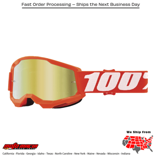 STRATA 2 JUNIOR GOGGLE ORANGE MIRROR GOLD LENS