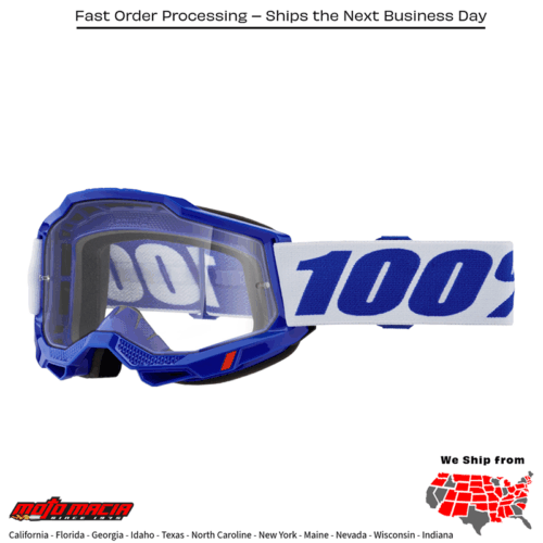 ACCURI 2 GOGGLE BLUE CLEAR LENS