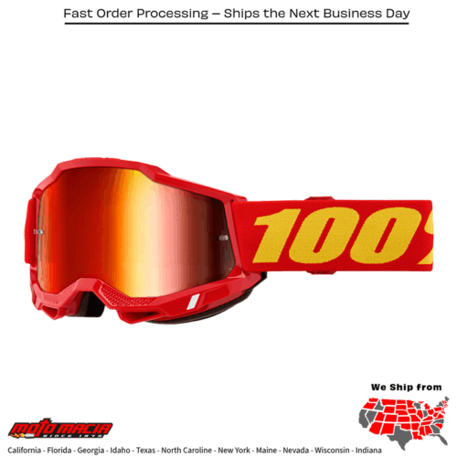ACCURI 2 GOGGLE RED MIRROR RED LENS