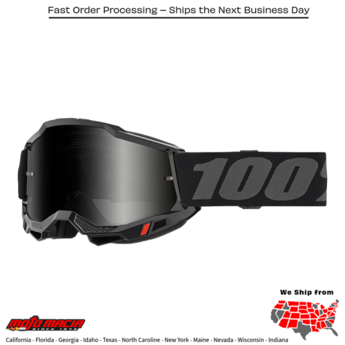 ACCURI 2 SAND GOGGLE BLACK SMOKE LENS