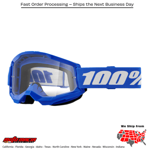 STRATA 2 GOGGLE BLUE CLEAR LENS