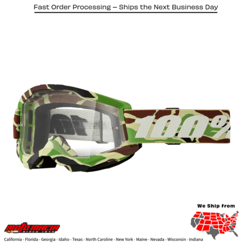 STRATA 2 GOGGLE WAR CAMO CLEAR LENS