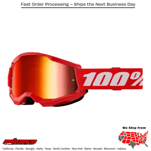 STRATA 2 GOGGLE RED MIRROR RED LENS