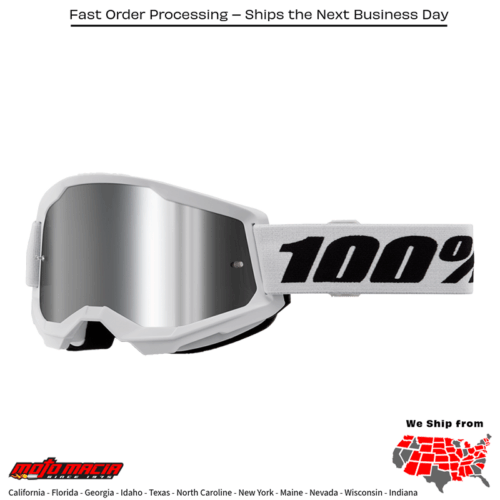 STRATA 2 GOGGLE WHITE MIRROR SILVER LENS