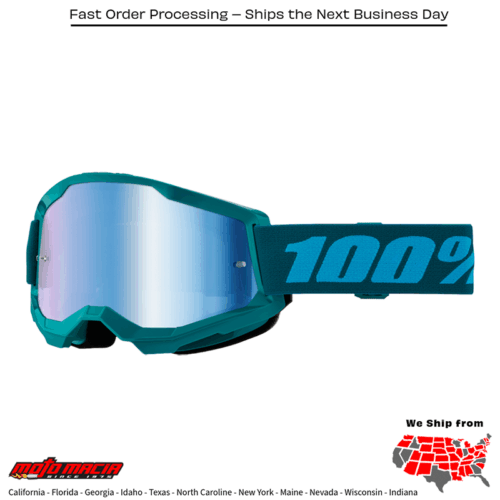 STRATA 2 GOGGLE STONE W/BLUE MIRROR LENS