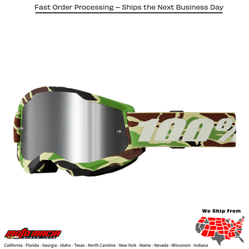 STRATA 2 GOGGLE WAR CAMO MIRROR SILVER LENS