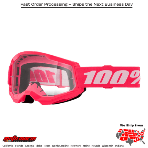 STRATA 2 JUNIOR GOGGLE PINK CLEAR LENS