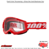 STRATA 2 JUNIOR GOGGLE RED CLEAR LENS
