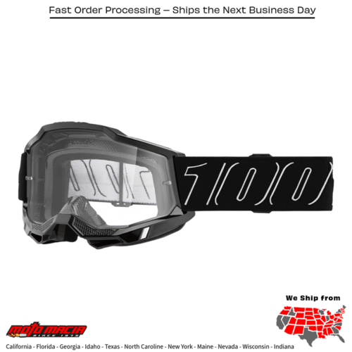 ACCURI 2 GOGGLE BLACKLINE CLEAR LENS