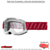 ACCURI 2 GOGGLE REDLINE CLEAR LENS
