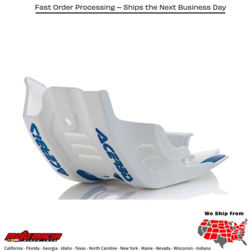 ACERBIS Skid Plate (protector de carter) WHITE/BLUE HUSQVARNA FX 450 17-18 HUSQVARNA FC 450 16-18 HUSQVARNA FE 450 17-19 HUSQVARNA FE 501 17-19 HUSQVARNA FC 450 ROCKSTAR EDITION 18-18 HUSQVARNA FE 450S 19-19 HUSQVARNA FX 450 2017-2018 HUSQV