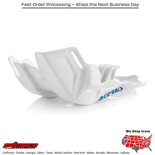 ACERBIS Skid Plate (protector de carter) WHITE HUSQVARNA TC 125 16-22 HUSQVARNA TC 125 2016-2022