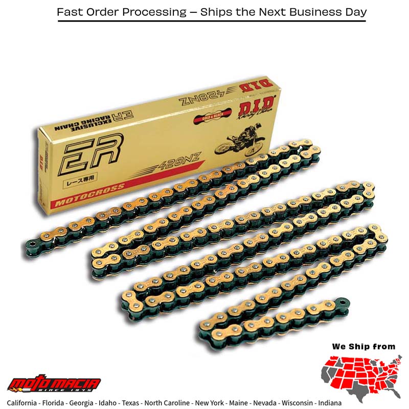 SUPER 428NZG-134 NON O-RING CHAIN GOLD