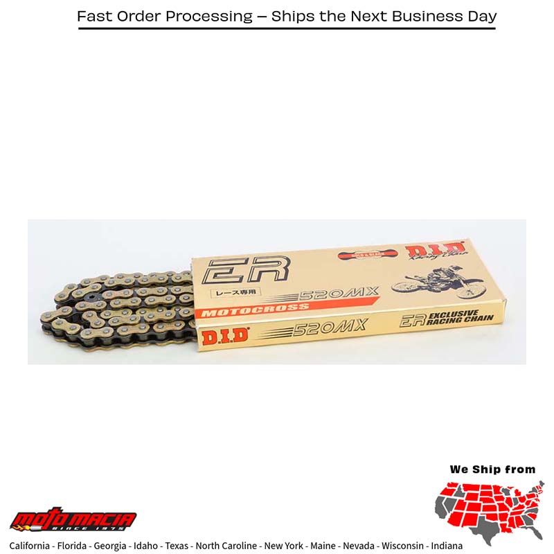 HI-PERFORMANCE 520MX-114 RACING CHAIN GOLD