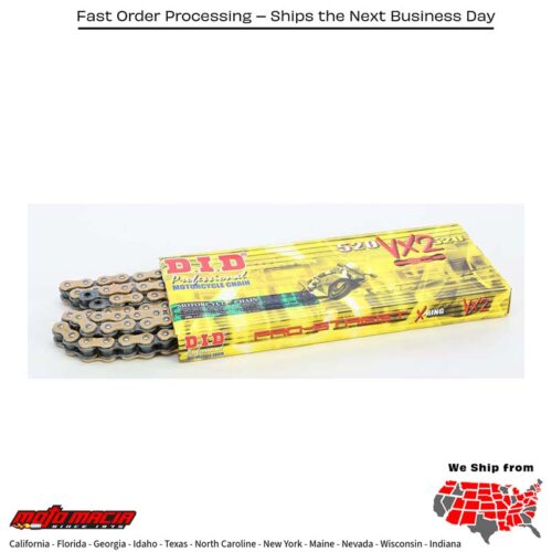 PRO-STREET 520VX2-120 VX-RING CHAIN GOLD/BLACK