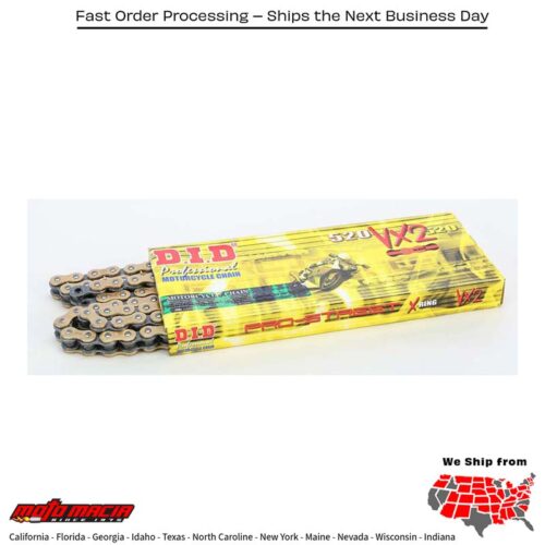 PRO-STREET 520VX2-130 VX-RING CHAIN GOLD/BLACK