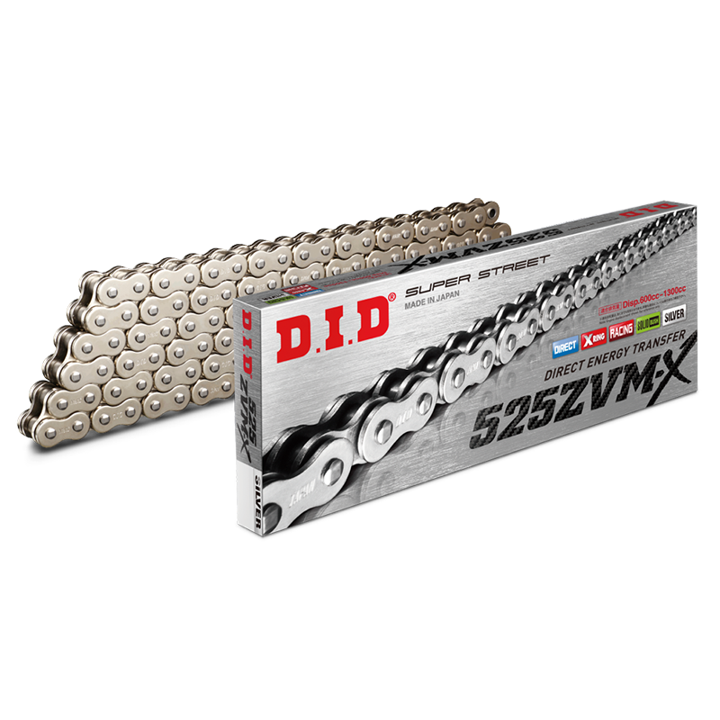 SUPER STREET 525ZVMXS-100L X-RING CHAIN NICKEL