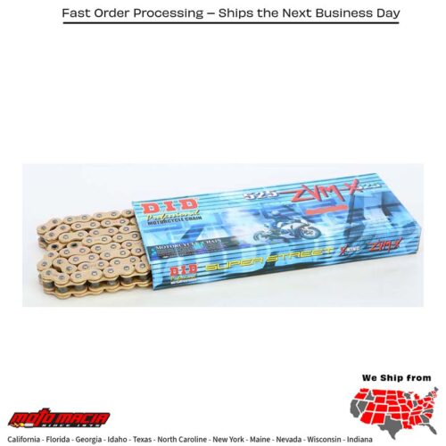 SUPER STREET 525ZVMXG-110L X-RING CHAIN GOLD