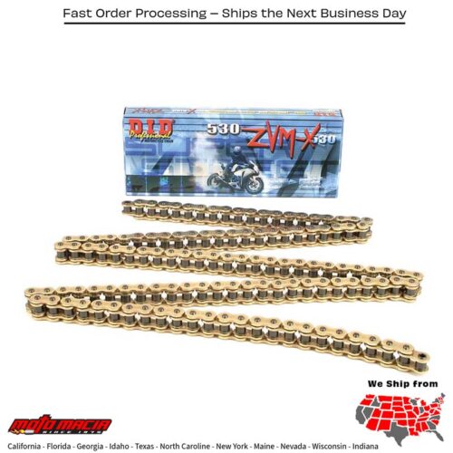 SUPER STREET 530ZVMX-120 X-RING CHAIN GOLD
