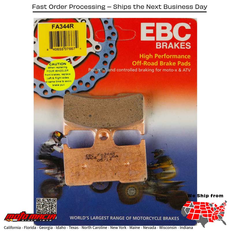 Brake Pads (pastillas de freno) EBC Bennche Gray Wolf 500 2015-2016 Gray Wolf 700 2015-2016