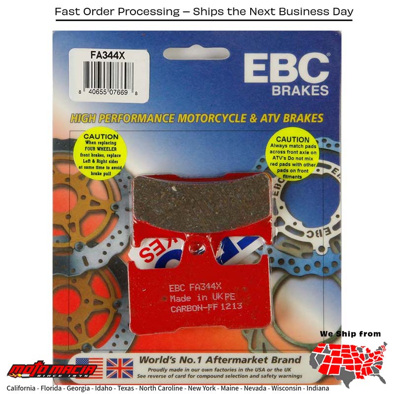 Brake Pads (pastillas de freno) EBC Bennche Gray Wolf 500 2015-2016 Gray Wolf 700 2015-2015