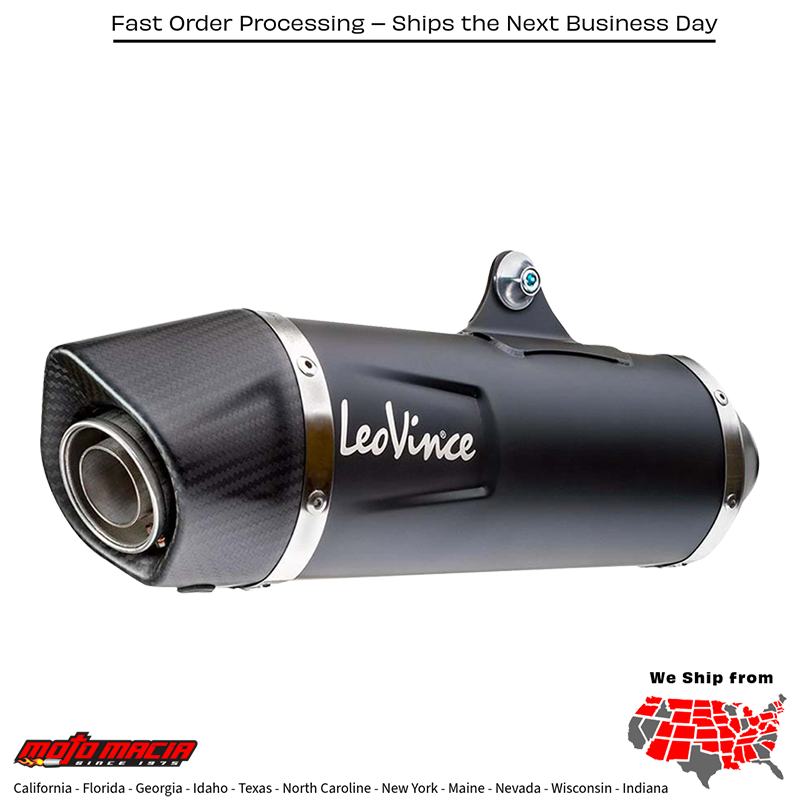 Muffler Lv1 Black (Silenciador Lv1 Negro) Mpn: 14055U Fit BMW F 750 GS 2018-2023