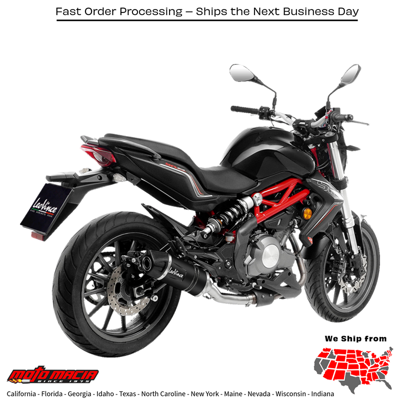 Muffler Lv1 Black (Silenciador Lv1 Negro) Mpn: 14423ebu Fitment Benelli 302 S 2019 2020 - Image 2