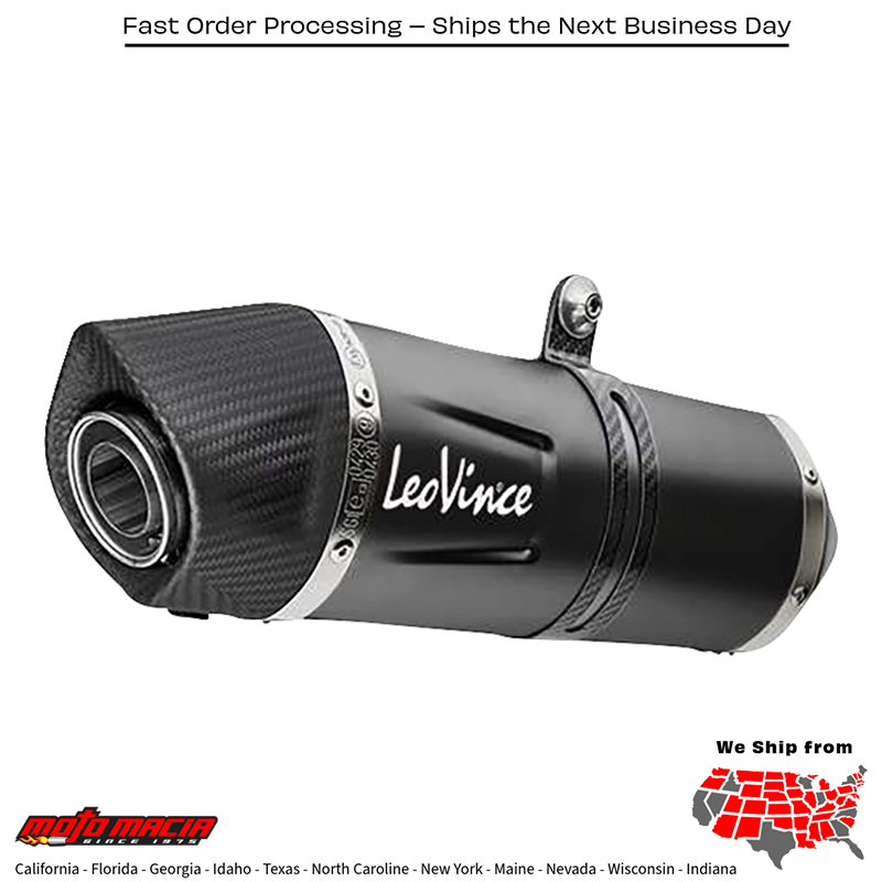 Muffler Lv 1 Black Benelli 702 X (Silenciador Lv 1 Negro Benelli 702) Mpn 14446ebu Fitment TRX 702 2023 2024
