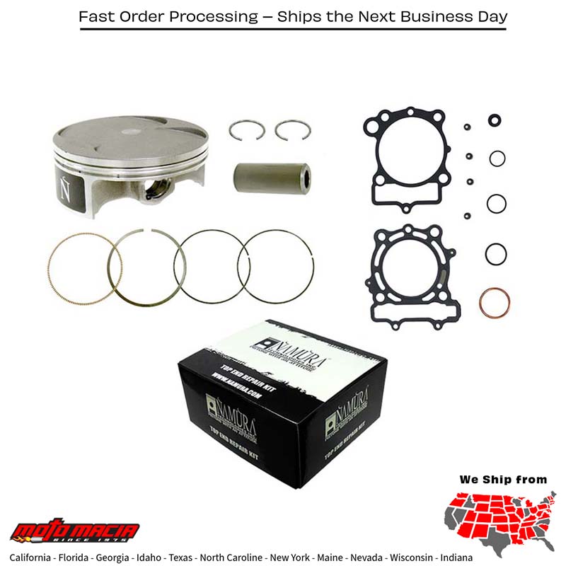 Top End & Piston HYPERDRYVE NIKASIL 76.95/STD 13.8:1 Kawasaki KX250F 2010-2014