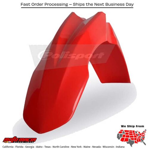 FRONT FENDER RED Honda CRF250R 2010-2013 Honda CRF450R 2009-2012