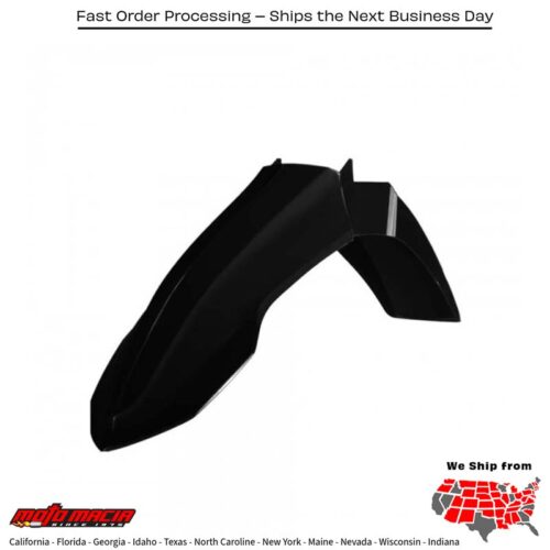 FRONT FENDER BLACK  Yamaha YZ450F 2023-2025 Yamaha YZ250F 2024-2025 Yamaha YZ250X 2024-2025 Yamaha YZ450FX 2024-2025