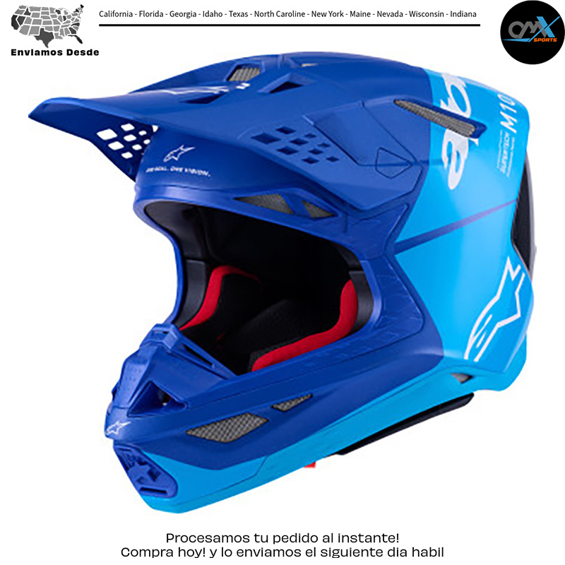 HELMET SM10 FLOOD BL/BLK CARB M&G ECE 22.06/DOT