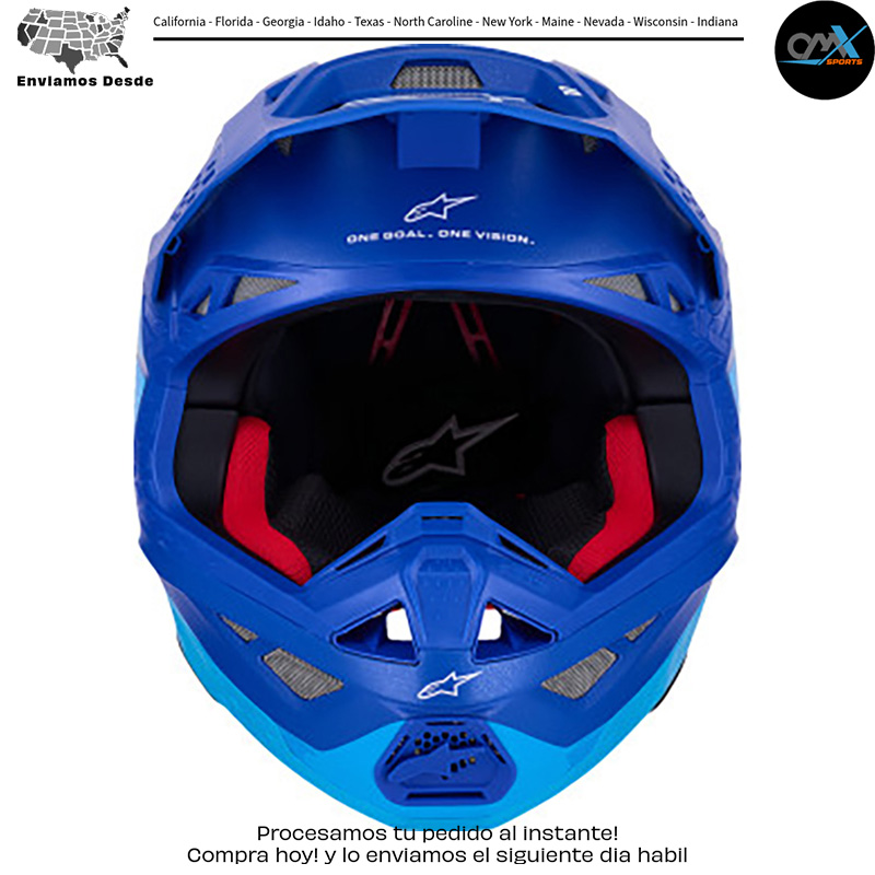 HELMET SM10 FLOOD BL/BLK CARB M&G ECE 22.06/DOT - Image 2