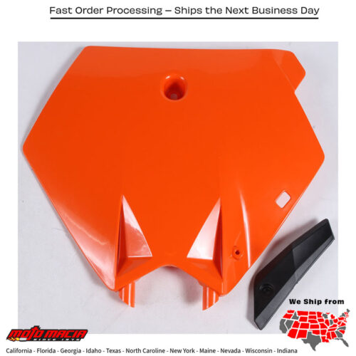 FRONT NUMBER PLATE KTM 250 SX 2003-2006 KTM 450 SX-F 2003-2006 KTM 525 SX 4-Stroke 2003-2006 KTM 125 SX 2003-2006 KTM 300 MXC 2003-2005 KTM 200 Sx 2003-2004 KTM 200 Mxc 2003-2003