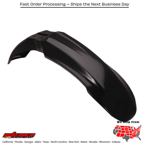 FRONT FENDER BLACK Kawasaki KX250F 2004-2008 Kawasaki KX450F 2006-2008 Kawasaki KX250 2003-2007 Kawasaki KX125 2003-2005 Suzuki RM-Z250 2004-2006