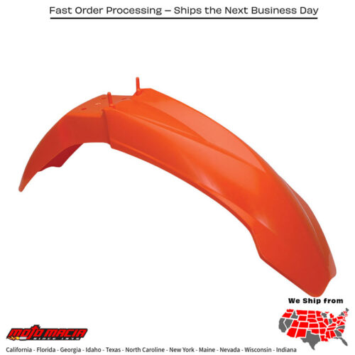 FRONT FENDER ORANGE KTM 250 SX 2003-2006 KTM 250 XC 2006-2007 KTM 250 XC-W 2006-2007 KTM 300 XC 2006-2007 KTM 300 XC-W 2006-2007 KTM 450 SX-F 2003-2006 KTM 450 XCF-W 2006-2007 KTM 200 Xc 2006-2007 KTM 450 XC-F 2006-2007 KTM 525 XC-G 4-Strok