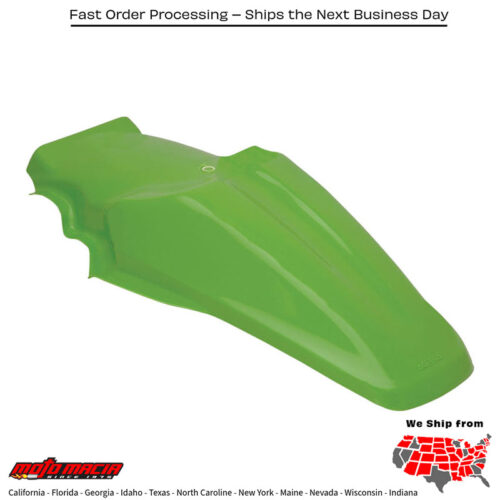REAR FENDER GREEN Kawasaki KX85 2001-2013 Kawasaki KX100 2001-2013 Kawasaki KX80 1991-2000
