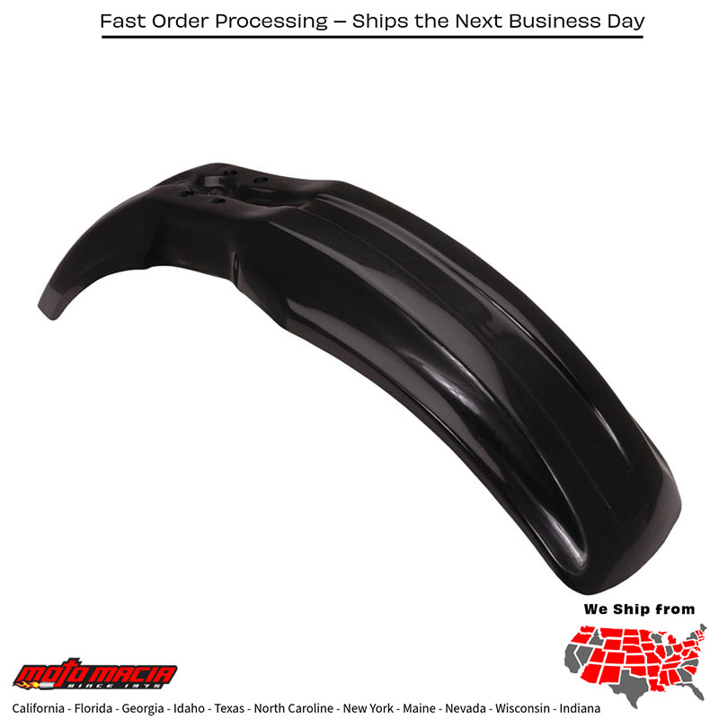 FRONT FENDER BLACK Kawasaki KX85 2001-2013 Kawasaki KX100 1995-2013 Kawasaki KX80 1990-2000 Suzuki RM100 2003-2003